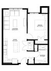 1 Bedroom Floor Plan